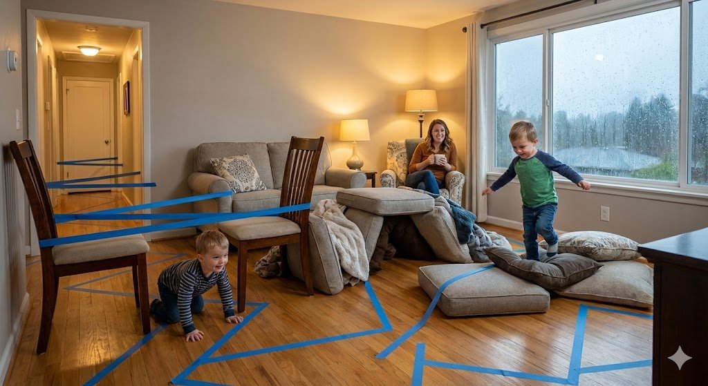 Rainy Day Rescue: The DIY Indoor Obstacle Course for Kids